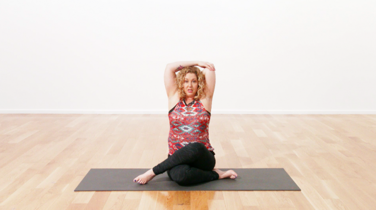 Pose of the Week Gomukhasana Glo Blog